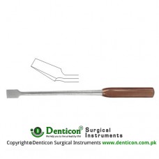 FiberGrip™ Dahmen Bone Osteotome Curved Stainless Steel, 30 cm - 12" 22 mm